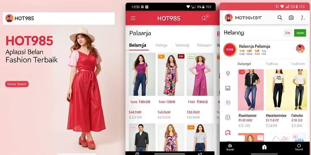 Tampilan antarmuka HOT985 yang menarik dan mudah digunakan.