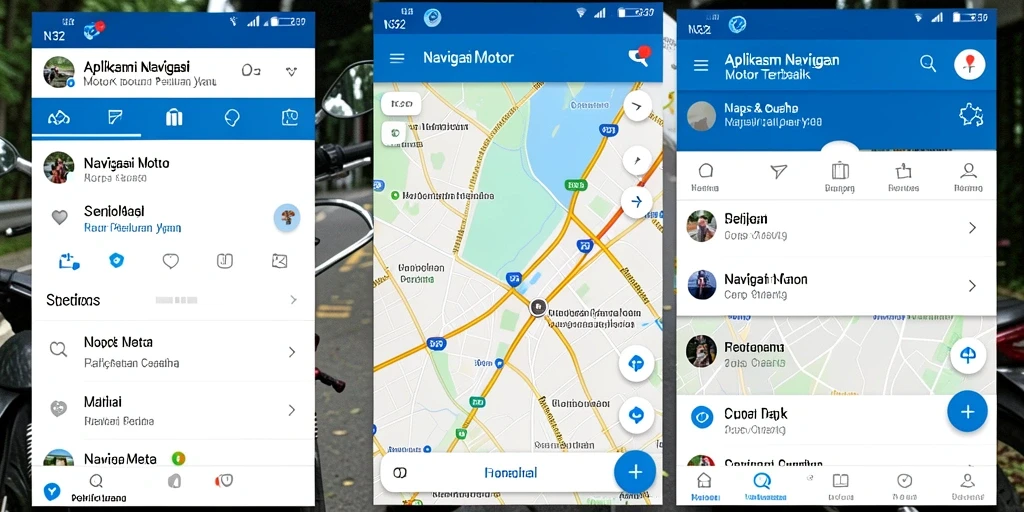 Antarmuka aplikasi N32 yang jelas dan mudah digunakan untuk Navigasi Motor.