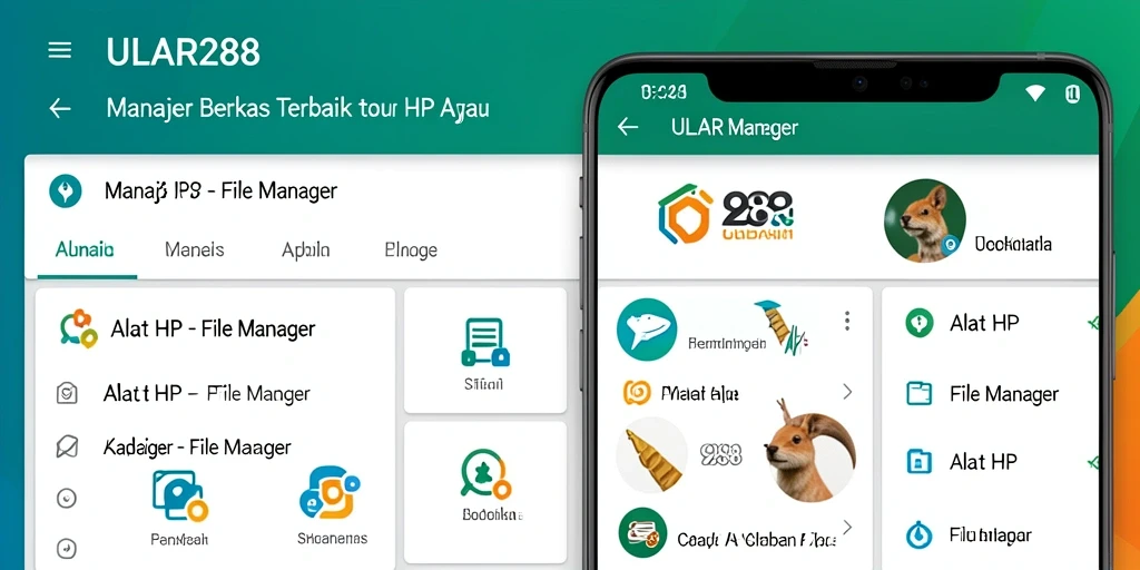 Antarmuka ULAR288 yang intuitif dan mudah digunakan untuk manajemen berkas.