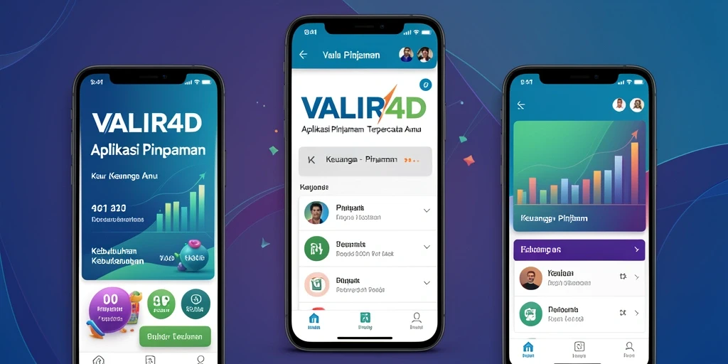 Tampilan antarmuka VALIR4D yang sederhana dan mudah digunakan untuk mengajukan pinjaman.