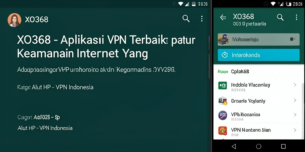 Antarmuka XO368 yang sederhana dan intuitif untuk pengguna VPN Indonesia.